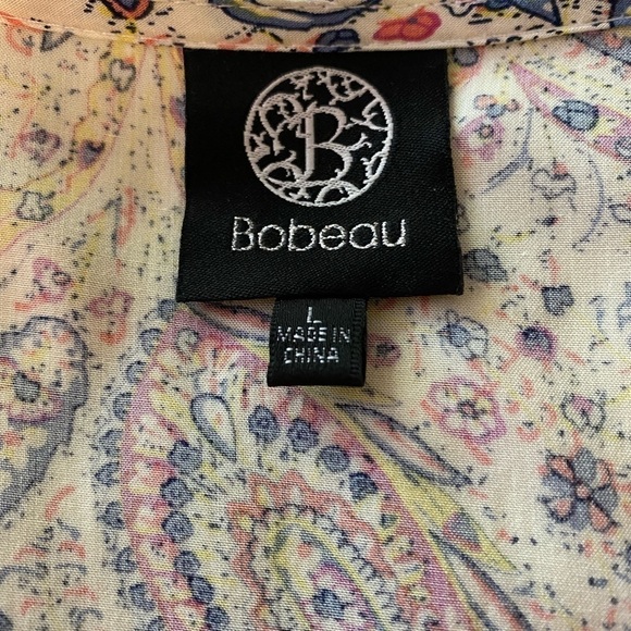 Bobeau lightweight cardigan or kimono, size L - Picture 3 of 6